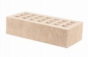 кирпич облицовочный одинарный, м-175,120x250x65, слоновая кость бархат