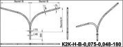 кронштейны для гранёных опор к2к-2,0-2,5-0,075-0,06-0
